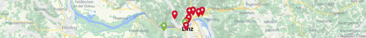 Map view for Pharmacies emergency services nearby Lichtenberg (Urfahr-Umgebung, Oberösterreich)